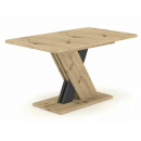 Стол обеденный SIGNAL EXEL дуб артизан/антрацит 140-180/85